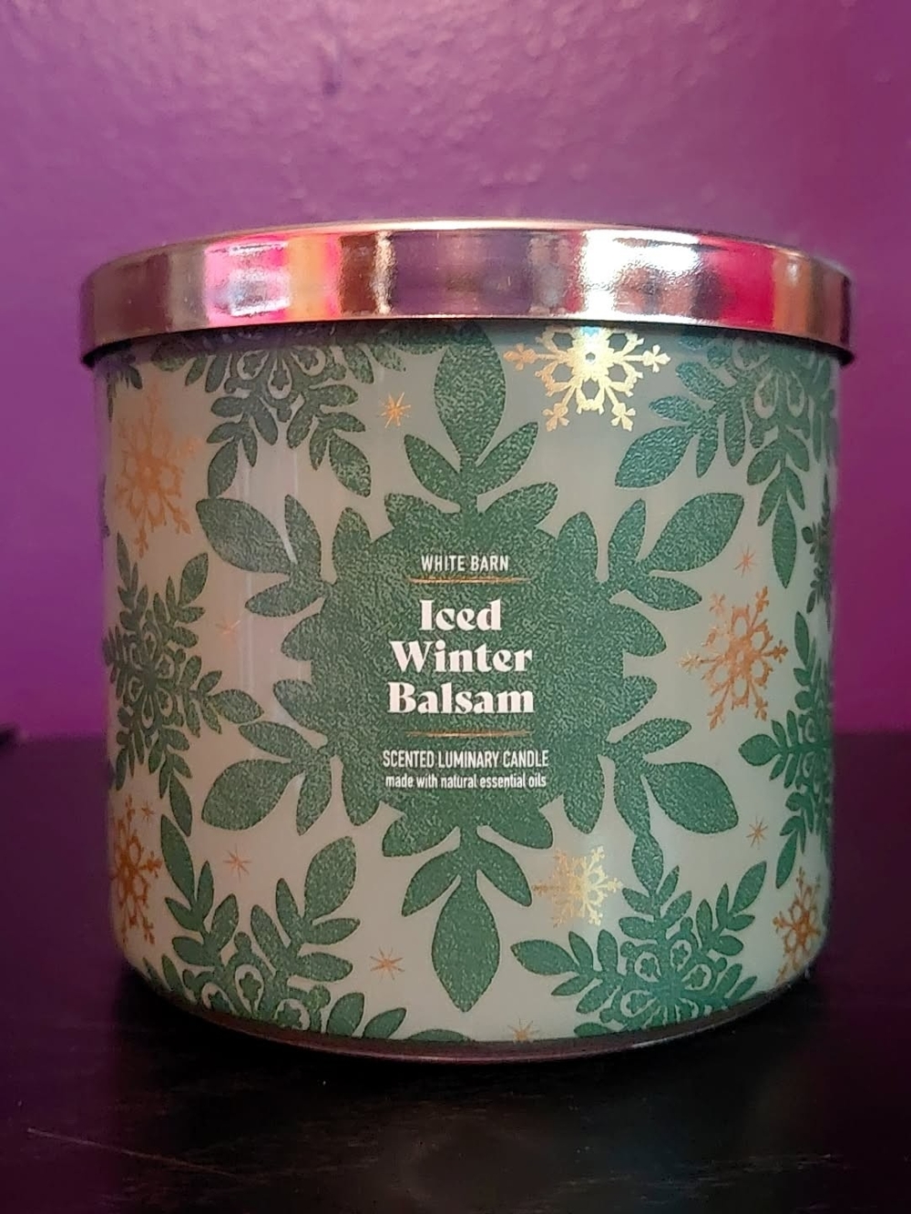 White Barn Iced Winter Balsam Candle